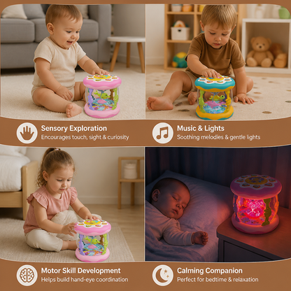 Interactive Musical Toy with Lights – Montessori Sensory & Soothing Lullaby Toy