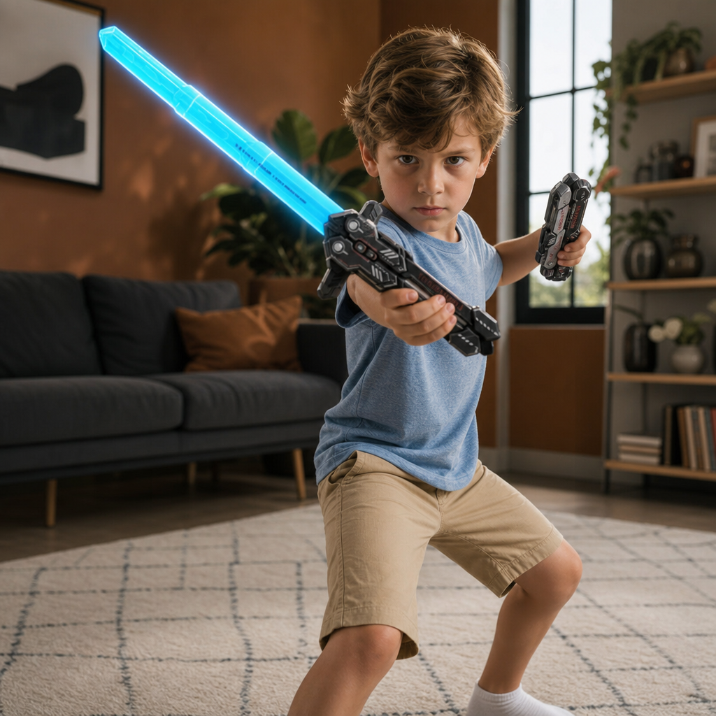 Glowing Telescopic Butterfly Sword Toy
