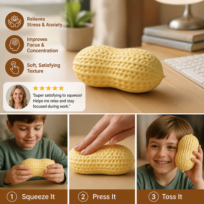Jumbo Peanut Squishy Stress Toy