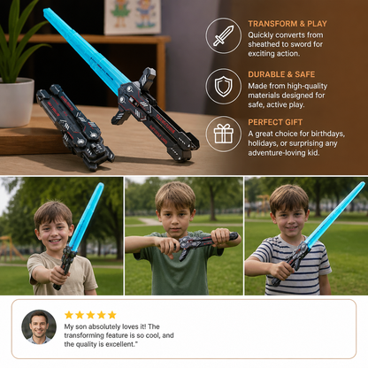Glowing Telescopic Butterfly Sword Toy