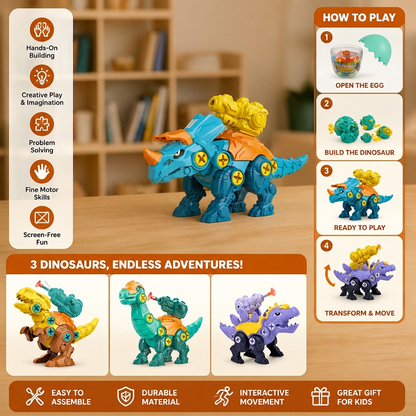 DIY Build & Transform Dinosaur Egg Toy