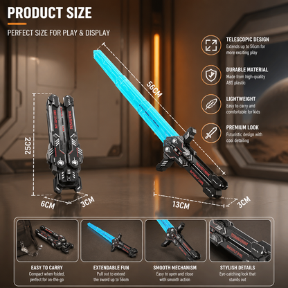 Glowing Telescopic Butterfly Sword Toy