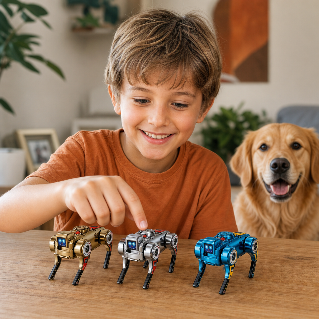 3-in-1 Mechanical Robot Dog Fidget Spinner Toy