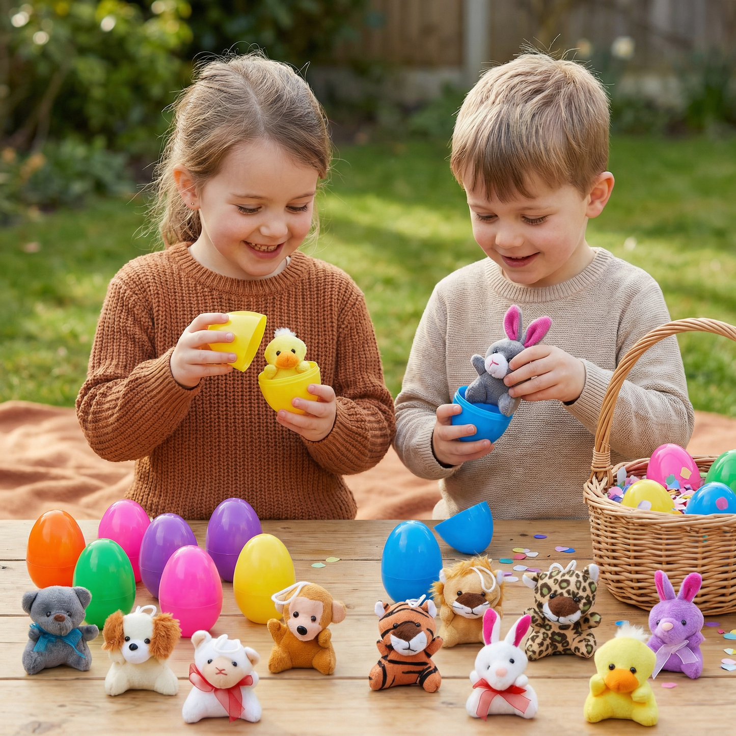 Easter Surprise Eggs with Plush Toys – Pre-Filled Easter Eggs for Kids