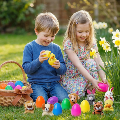 Easter Surprise Eggs with Plush Toys – Pre-Filled Easter Eggs for Kids