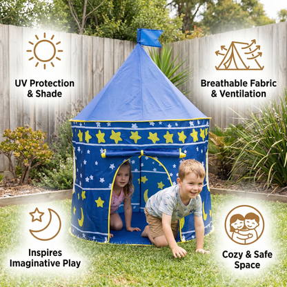 Starry Sky Kids Play Tent – Magical Castle for Little Adventurers (Indoor & Outdoor)