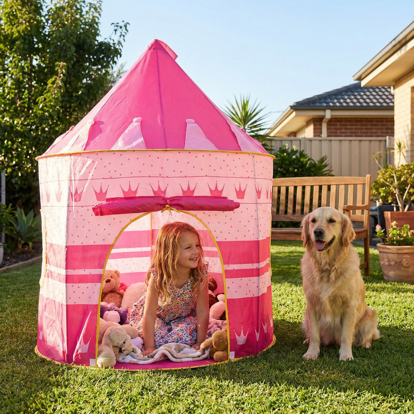 Starry Sky Kids Play Tent – Magical Castle for Little Adventurers (Indoor & Outdoor)