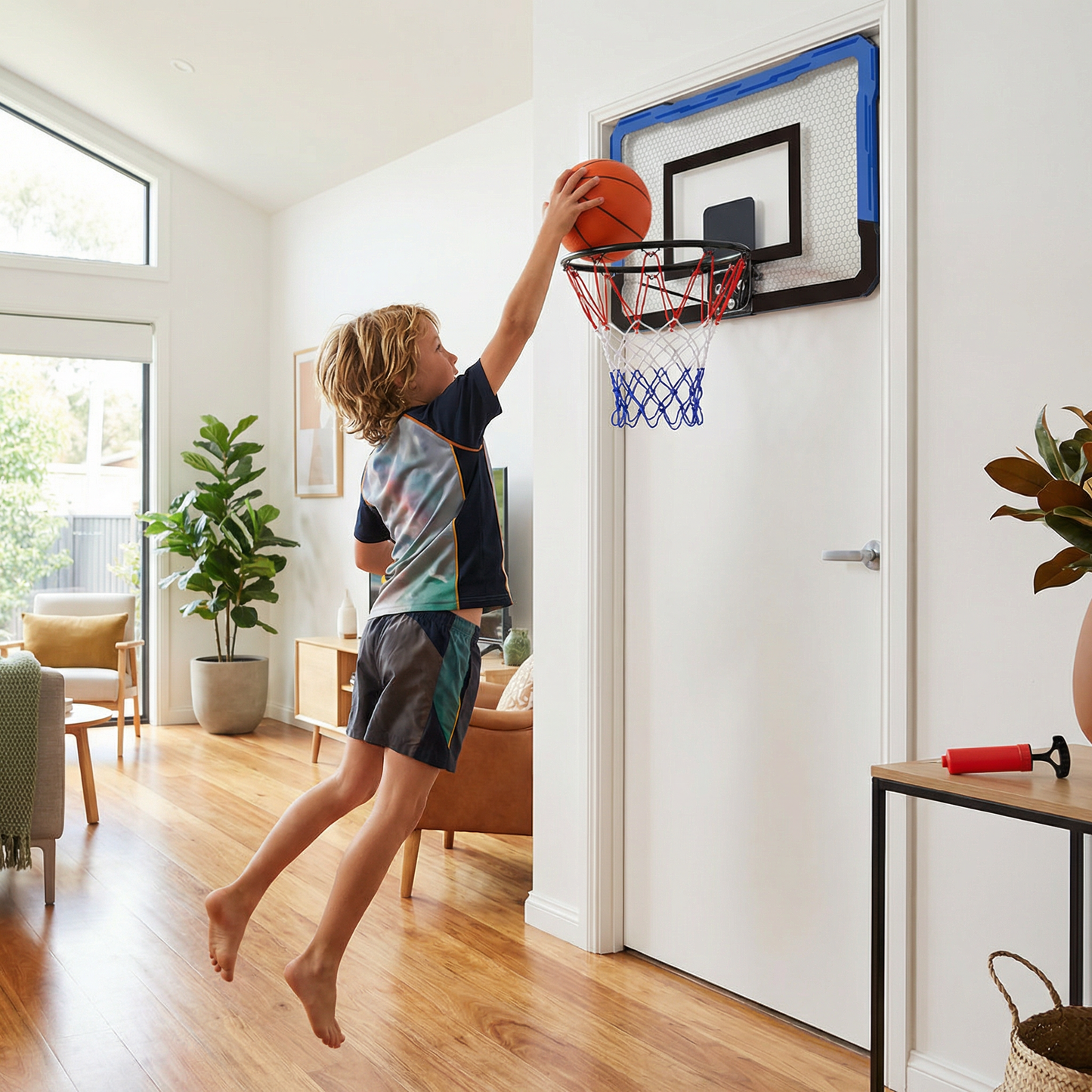 Mini Basketball Hoop for Kids – Wall & Door Mount Set