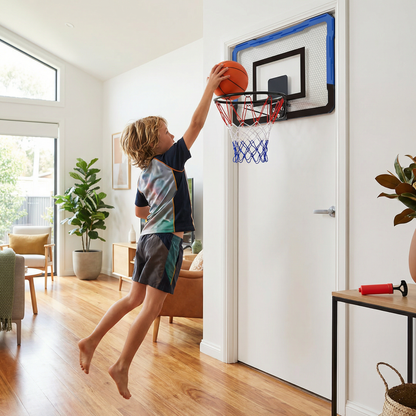 Mini Basketball Hoop for Kids – Wall & Door Mount Set