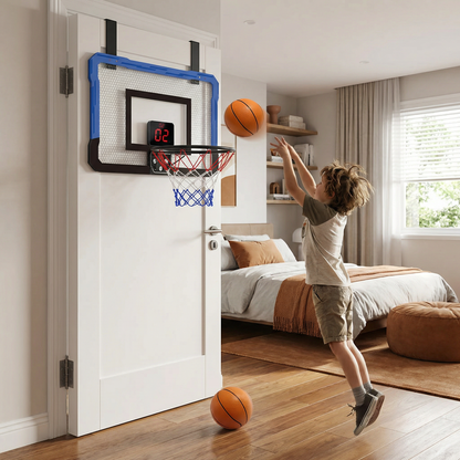Mini Basketball Hoop for Kids – Wall & Door Mount Set