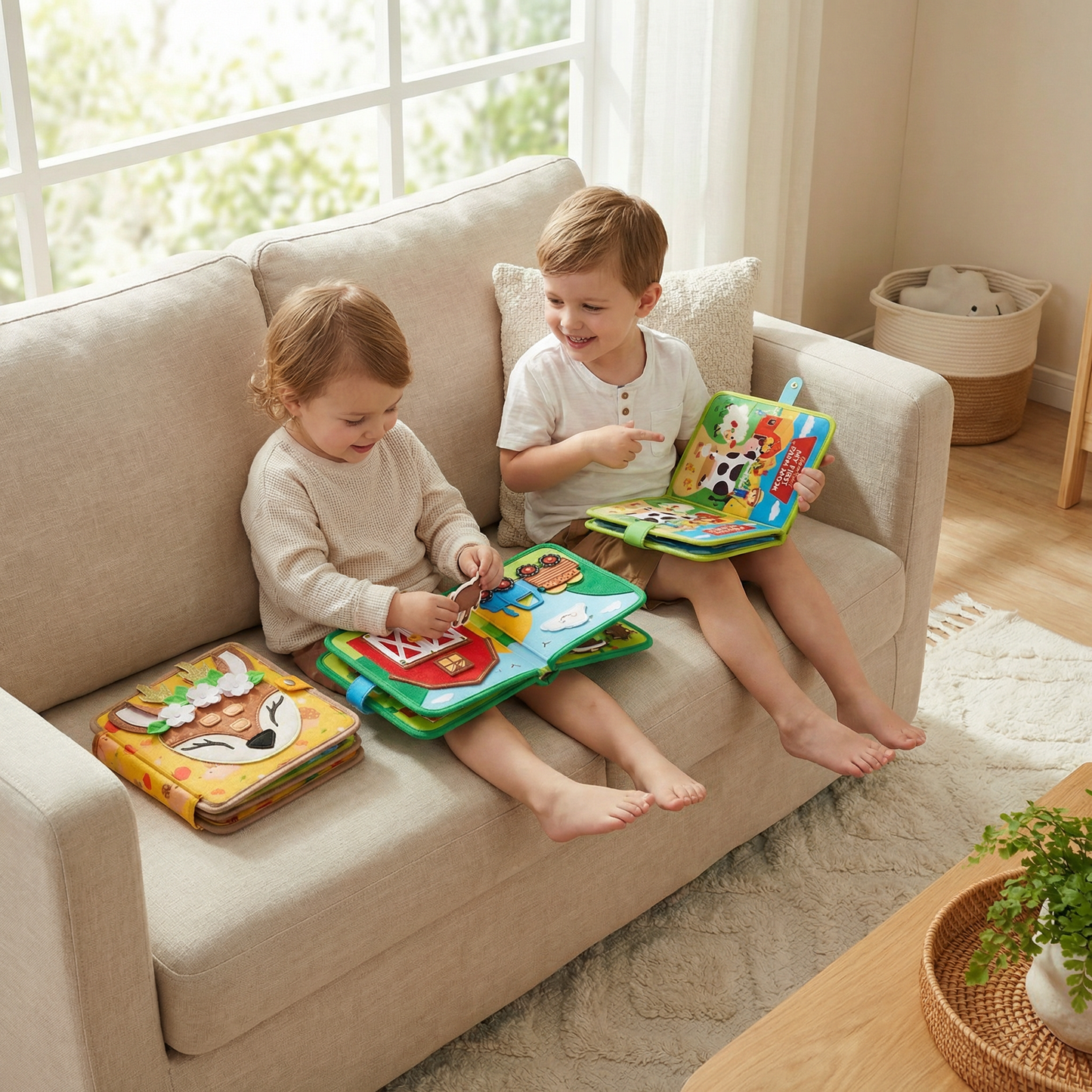3-Piece Montessori Learning & Story Book Set for Kids