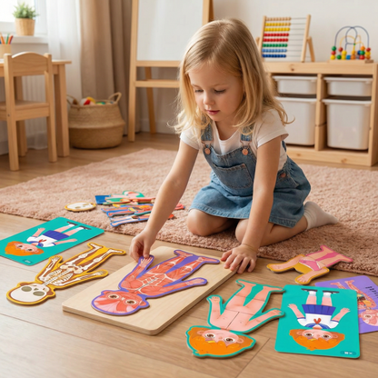 Wooden Human Body Puzzle for Kids – Learn Anatomy Through Play
