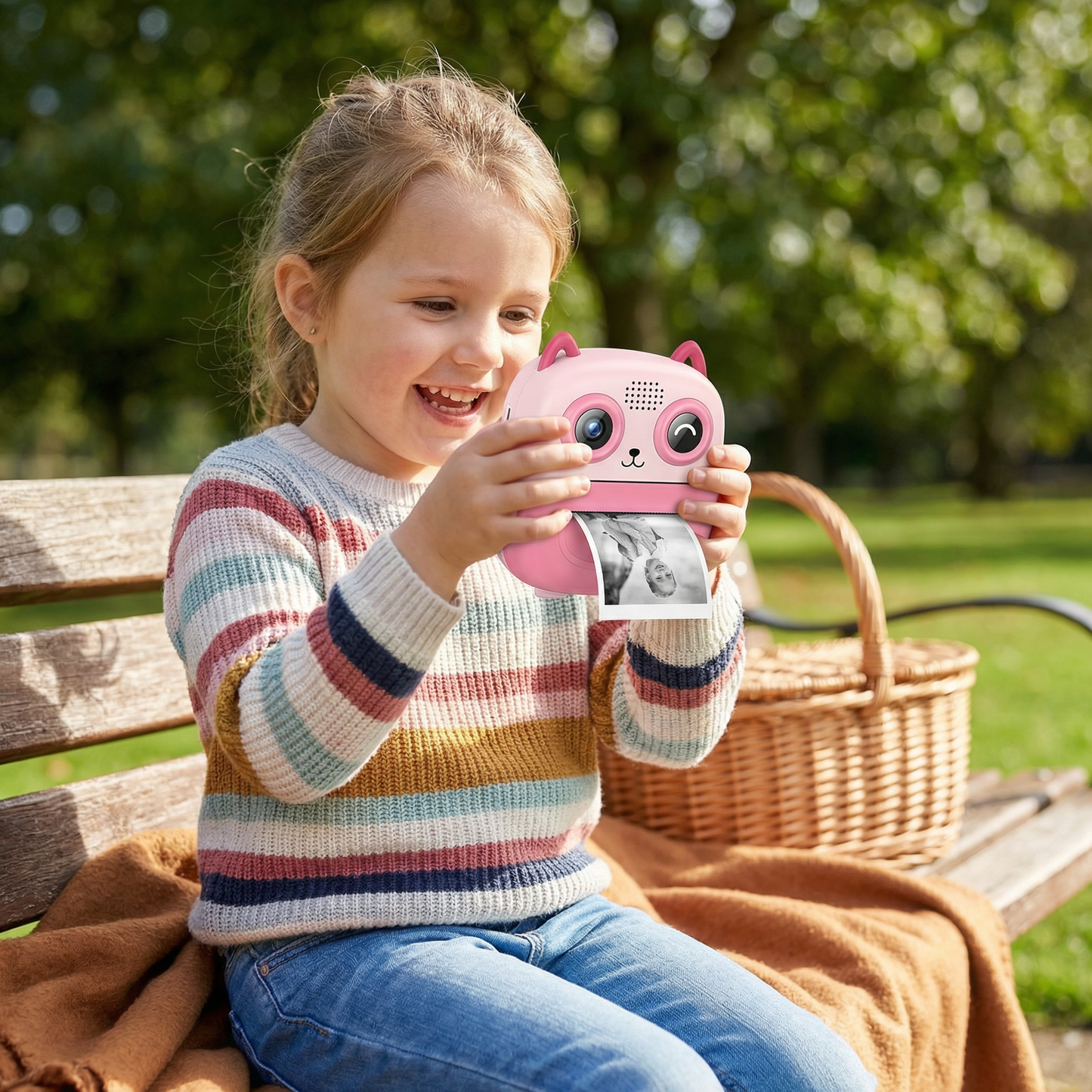 Kids Instant Print Camera – Mini HD Digital Camera with Built-in Printer