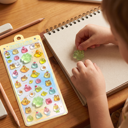 3D Squishy Pet Paw Stickers – Cute Puffy Stickers for Kids