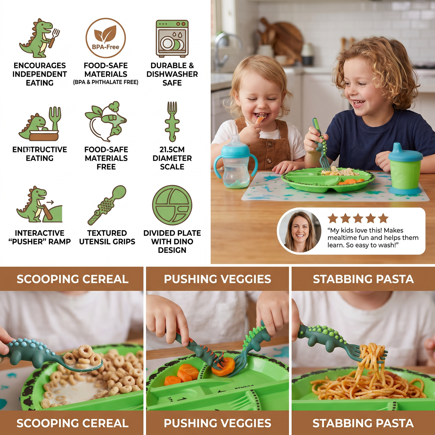 Dino Themed Dining Set