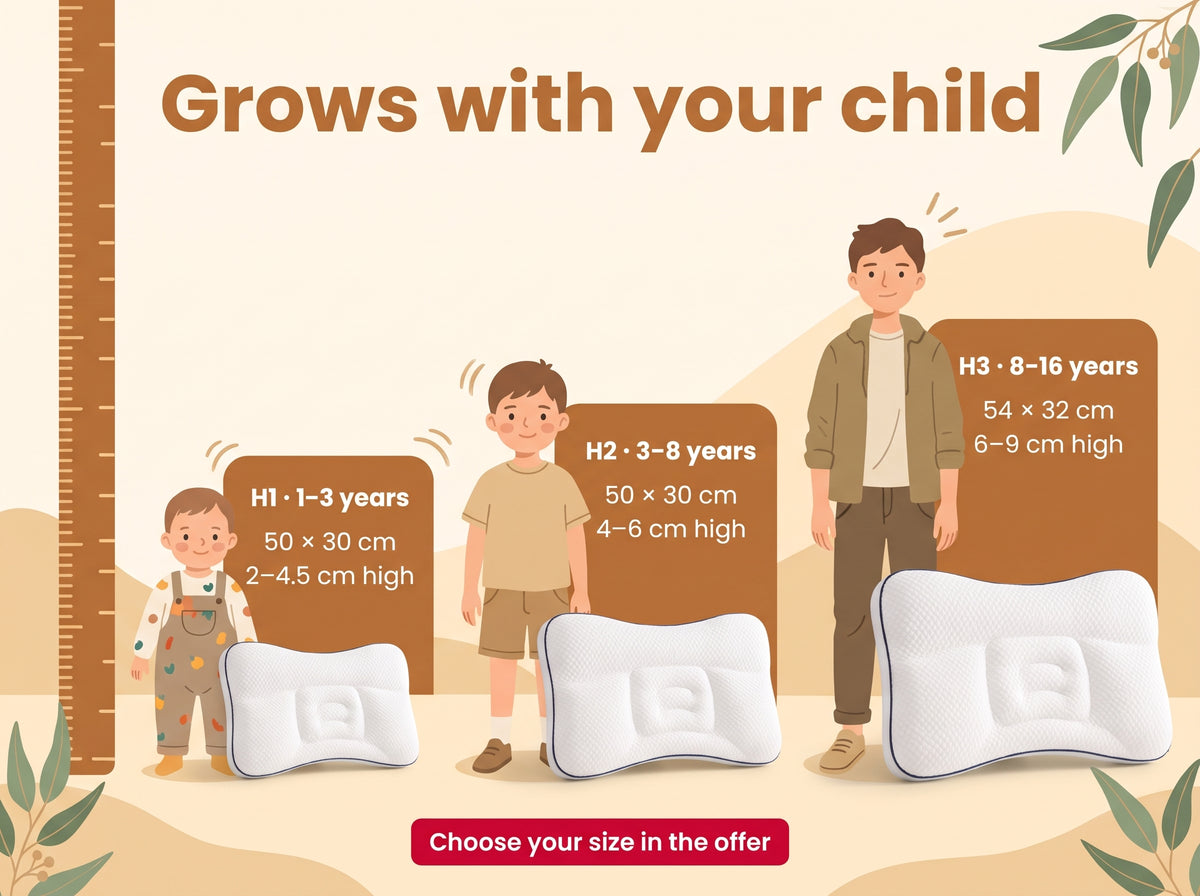Kids pillow sizes by age