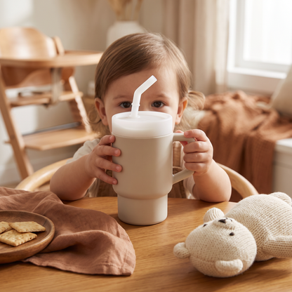 Leakproof Silicone Toddler Straw Cup