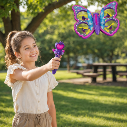 Magic Light-Up Butterfly Quadcopter Toy with Wand Control