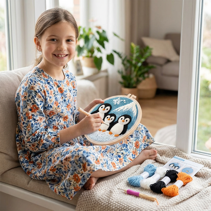 Punch Needle Embroidery Starter Kit – Beginner DIY Set with Beautiful Patterns