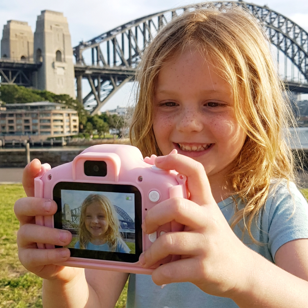 Rechargeable Kids’ Digital Camera with Selfie Mode, HD Video & Silicone Case