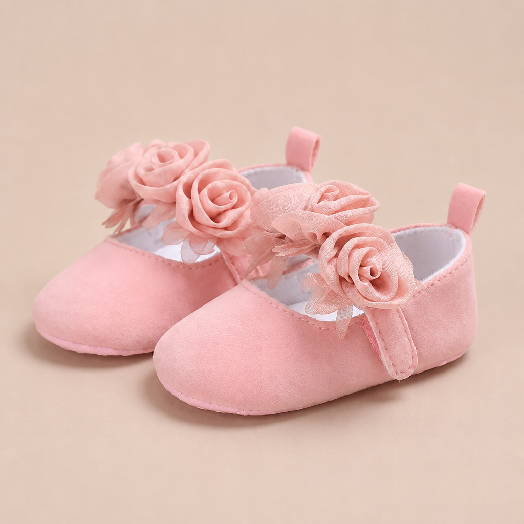 Rose Flower Mary Jane Shoes
