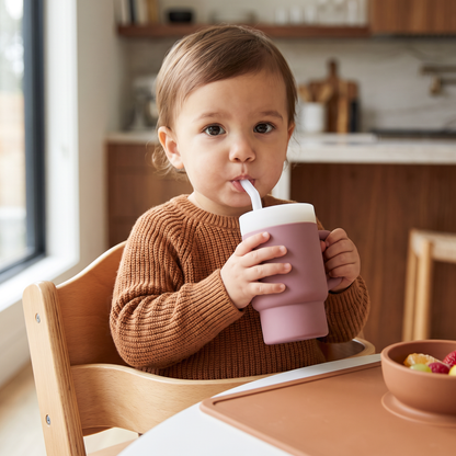 Leakproof Silicone Toddler Straw Cup
