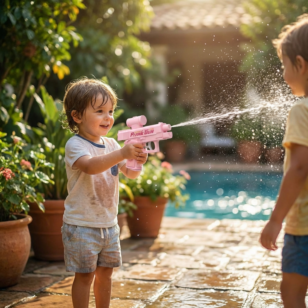 Double-Sided Prank Water Gun for Kids – Mini Water Fun Toy