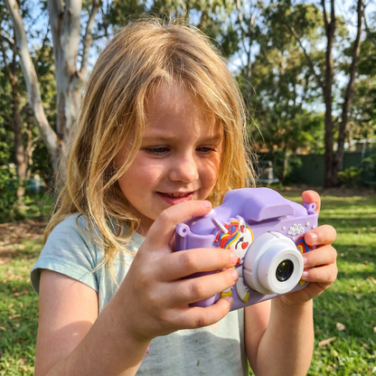 Rechargeable Kids’ Digital Camera with Selfie Mode, HD Video & Silicone Case