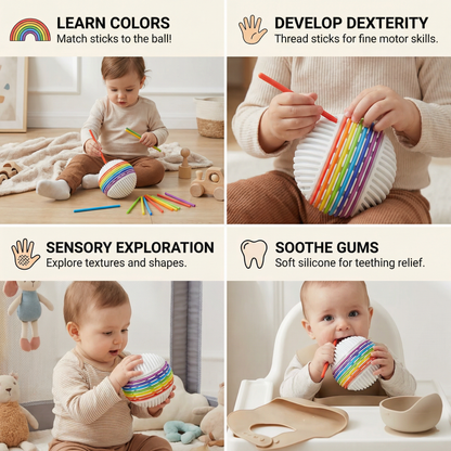 Montessori Sensory Ball – Colour Learning & Fine Motor Skills Toy