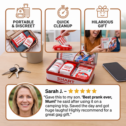 Funny Shart Survival Kit – Ultimate Poop Prank Gift Set