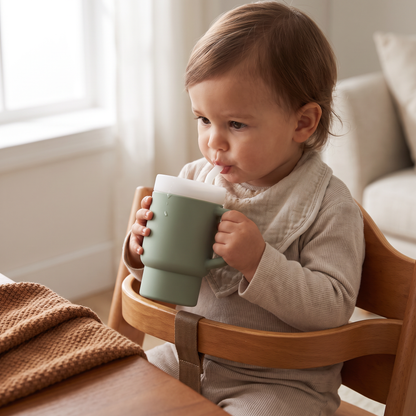 Leakproof Silicone Toddler Straw Cup