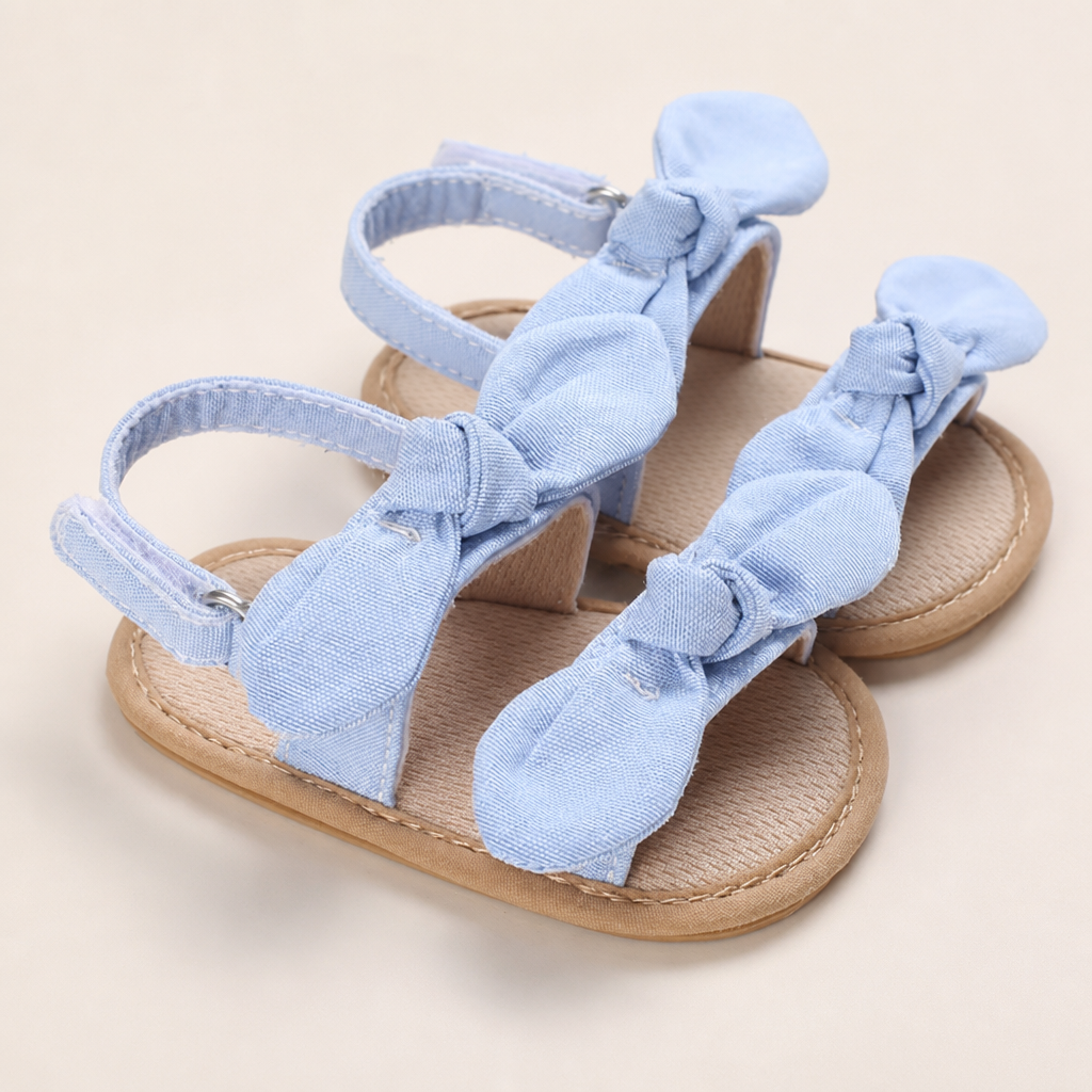 Bunny Ear Bow Sandals Blue