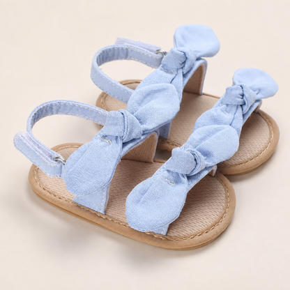 Bunny Ear Bow Sandals Blue