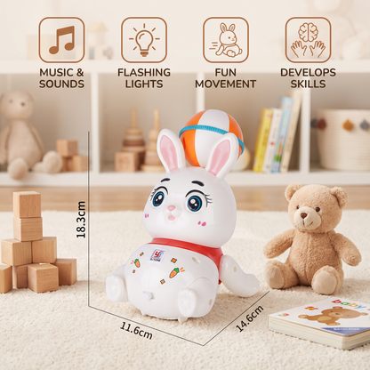 Interactive Dancing Rabbit Toy – Lights, Music & Fun Movement