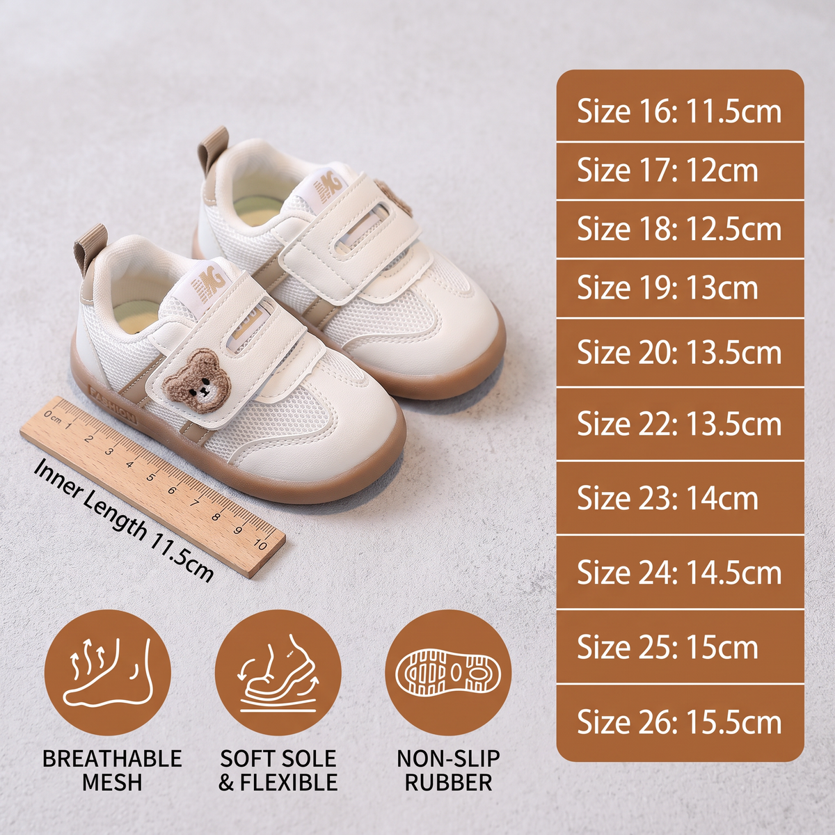 Breathable Baby & Toddler First Walking Shoes – Soft Sole & Non-Slip