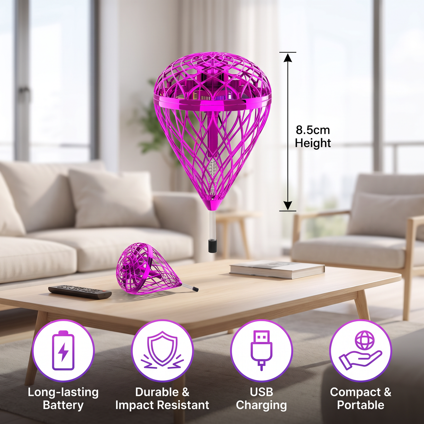 Flying Bouncing Orb Ball – Magic Hover & Toss Toy for Kids