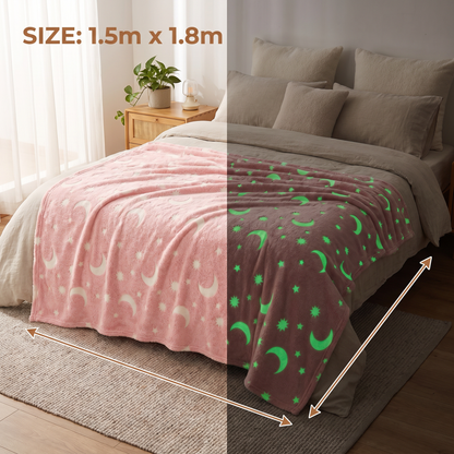 Shimmering Star Blanket – Glow-in-the-Dark Cozy Blanket