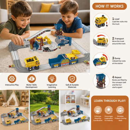 Interactive Electric Quarry Adventure Train Set