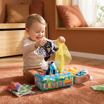 Montessori Magic Tissue Box – Sensory Learning Toy for Babies