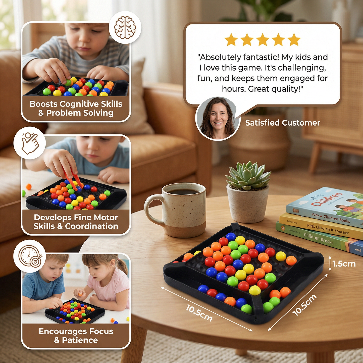 Colour Match Logic Game – Interactive Marble Puzzle for Kids & Adults