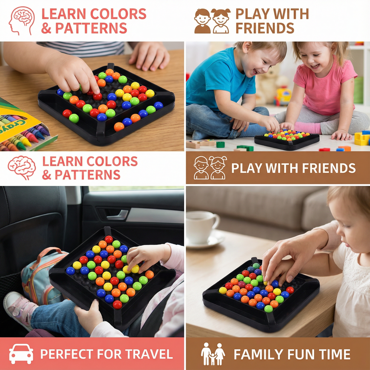 Colour Match Logic Game – Interactive Marble Puzzle for Kids & Adults