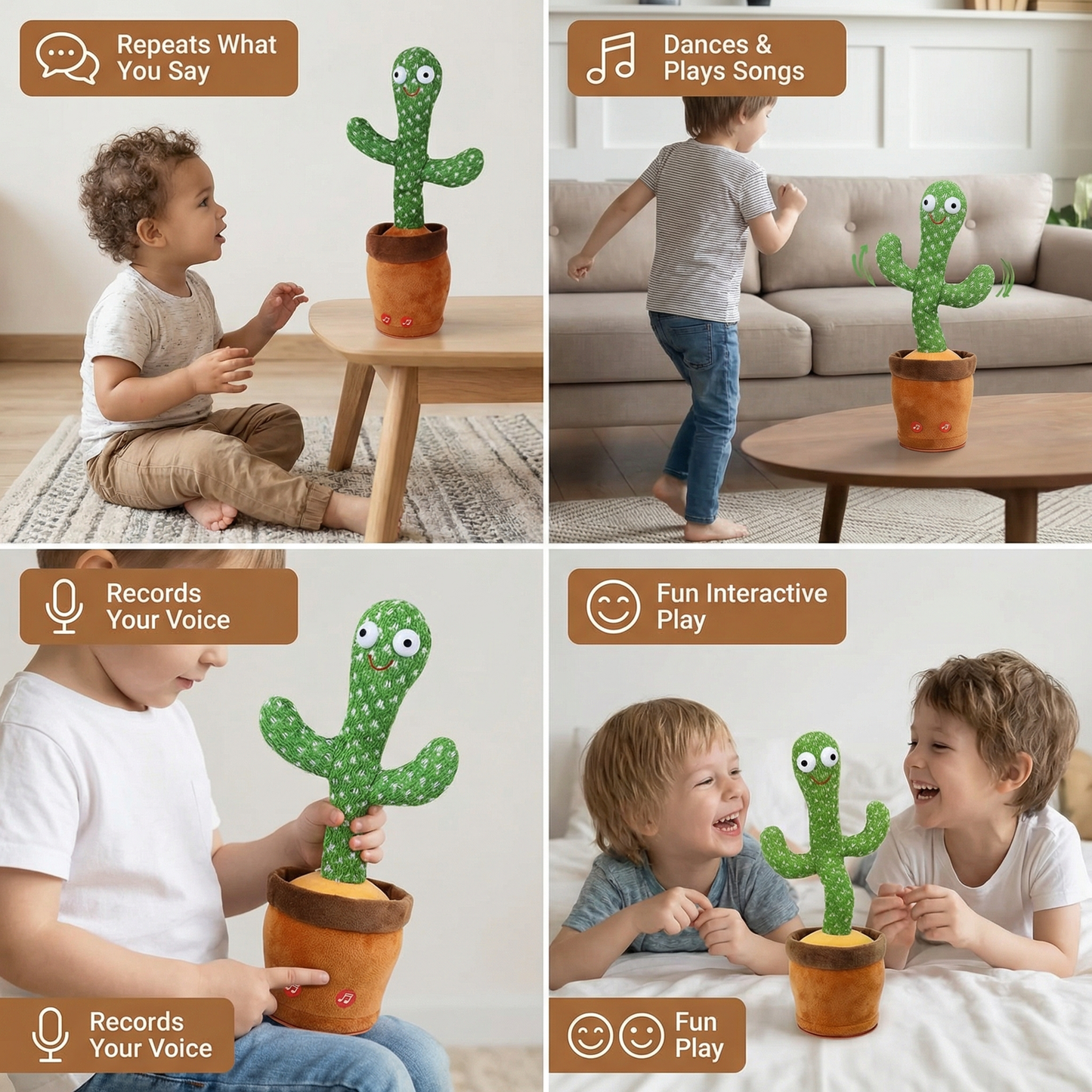 Talking Cactus – Interactive Toy for Kids