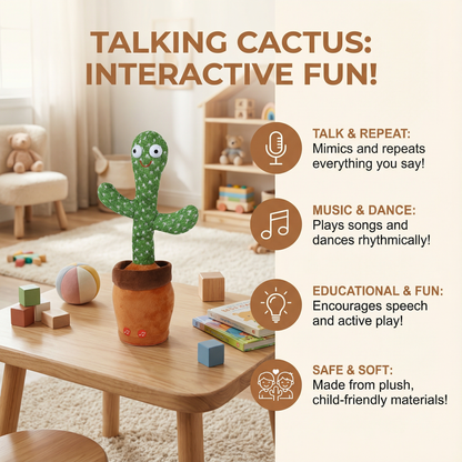 Talking Cactus – Interactive Toy for Kids