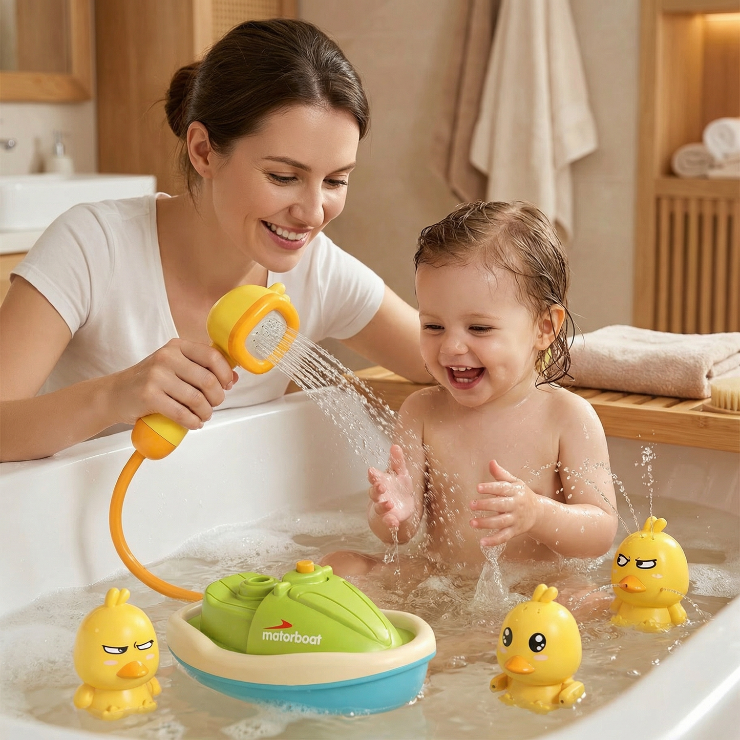 Sprinkling Bath Ducks