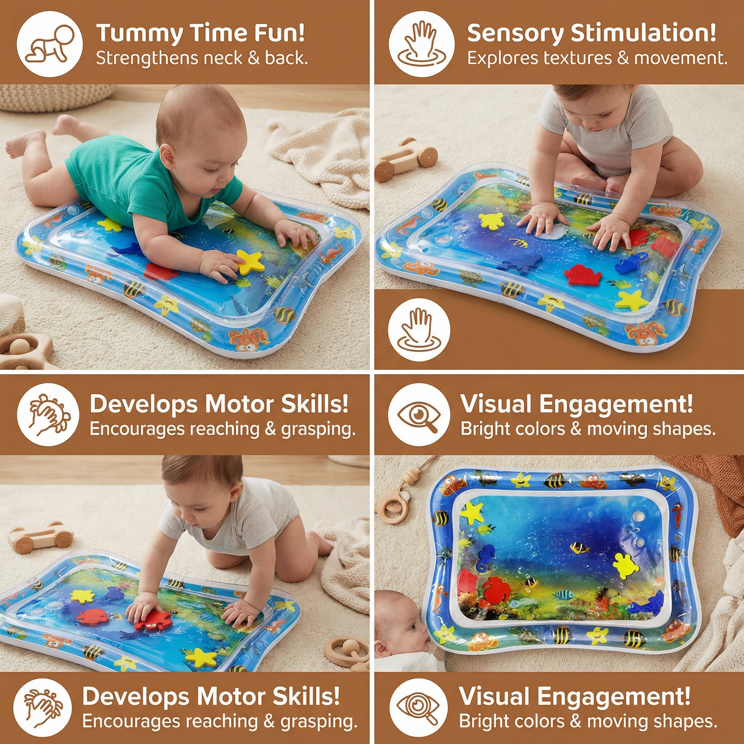 Water Mat – Tummy Time for Kids