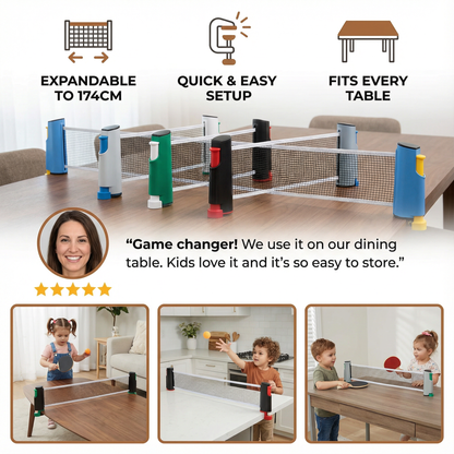 Adjustable table tennis net - suitable for every table!