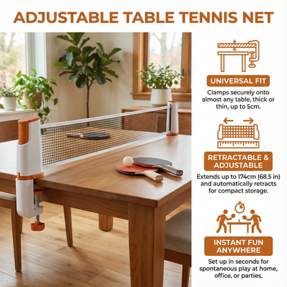 Adjustable table tennis net - suitable for every table!