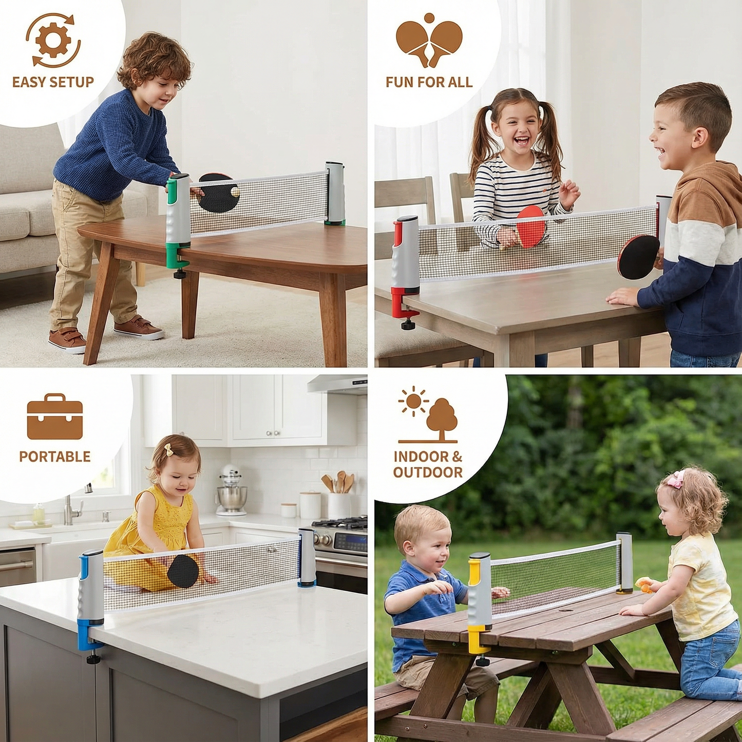 Adjustable table tennis net - suitable for every table!