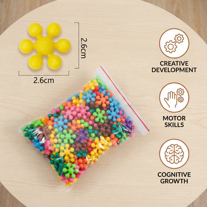 Creative Montessori Snowflake Building Blocks