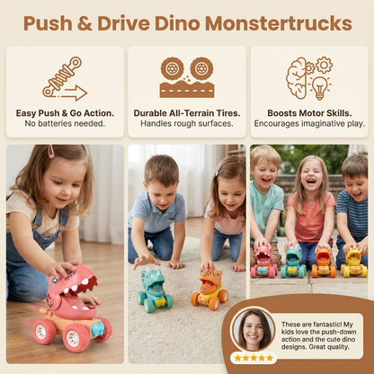 Push & Drive Dino Monstertrucks